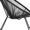 image:imageFlash Furniture Valencia Oval Comfort Series Take Ten Black Papasan Lounge ChairBlack