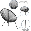 image:imageFlash Furniture Valencia Oval Comfort Series Take Ten Black Papasan Lounge ChairBlack