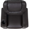 image:imageFlash Furniture Vana LeatherSoft Kids Recliner with Cup Holder Headrest and Safety Recline Contemporary Reclining Chair for Kids Supports up to 90 lbs BrownBrown Leathersoft