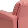 image:imageFlash Furniture Vana LeatherSoft Kids Recliner with Cup Holder Headrest and Safety Recline Contemporary Reclining Chair for Kids Supports up to 90 lbs BrownPink Vinyl