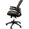 image:imageFlash Furniture Warfield MidBack Transparent Black Mesh Executive Swivel Office Chair with Black Frame and FlipUp ArmsBlack MeshBlack Frame