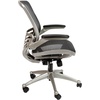 image:imageFlash Furniture Warfield MidBack Transparent Black Mesh Executive Swivel Office Chair with Black Frame and FlipUp ArmsBlack MeshGraphite Silver Frame