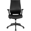 image:imageFlash Furniture Waylon High Back Black LeatherSoft Executive Swivel Office Chair with Molded Foam Seat and Adjustable Arms