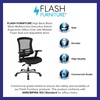 image:imageFlash Furniture Waylon High Back Black Mesh Multifunction Executive Swivel Ergonomic Office Chair with Molded Foam Seat and Adjustable ArmsBlack