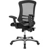 image:imageFlash Furniture Waylon High Back Black Mesh Multifunction Executive Swivel Ergonomic Office Chair with Molded Foam Seat and Adjustable ArmsBlack