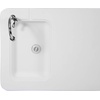 image:imageFlash Furniture Wesley 4 Portable Fish Cleaning Table with Sink Outdoor Portable Folding Camping Sink Table with Faucet and Hose Attachment White