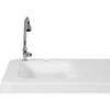 image:imageFlash Furniture Wesley 4 Portable Fish Cleaning Table with Sink Outdoor Portable Folding Camping Sink Table with Faucet and Hose Attachment White