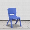 image:imageFlash Furniture Whitney 10 Pack Red Plastic Stackable School Chair with 105 Seat HeightBlue