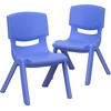 image:imageFlash Furniture Whitney 10 Pack Red Plastic Stackable School Chair with 105 Seat HeightBlue