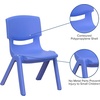 image:imageFlash Furniture Whitney 10 Pack Red Plastic Stackable School Chair with 105 Seat HeightBlue