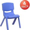 image:imageFlash Furniture Whitney 10 Pack Red Plastic Stackable School Chair with 105 Seat HeightBlue