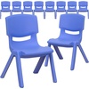image:imageFlash Furniture Whitney 10 Pack Red Plastic Stackable School Chair with 105 Seat HeightBlue