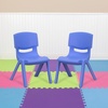 image:imageFlash Furniture Whitney 10 Pack Red Plastic Stackable School Chair with 105 Seat HeightBlue