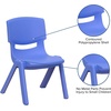image:imageFlash Furniture Whitney 10 Pack Red Plastic Stackable School Chair with 105 Seat HeightBlue