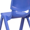 image:imageFlash Furniture Whitney 10 Pack Red Plastic Stackable School Chair with 105 Seat HeightBlue