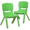 image:imageFlash Furniture Whitney 10 Pack Red Plastic Stackable School Chair with 105 Seat HeightGreen