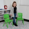image:imageFlash Furniture Whitney 10 Pack Red Plastic Stackable School Chair with 105 Seat HeightGreen