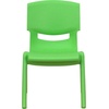 image:imageFlash Furniture Whitney 10 Pack Red Plastic Stackable School Chair with 105 Seat HeightGreen