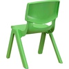 image:imageFlash Furniture Whitney 10 Pack Red Plastic Stackable School Chair with 105 Seat HeightGreen
