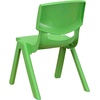 image:imageFlash Furniture Whitney 10 Pack Red Plastic Stackable School Chair with 105 Seat HeightGreen