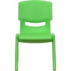 image:imageFlash Furniture Whitney 10 Pack Red Plastic Stackable School Chair with 105 Seat HeightGreen