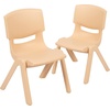 image:imageFlash Furniture Whitney 10 Pack Red Plastic Stackable School Chair with 105 Seat HeightNatural