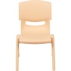 image:imageFlash Furniture Whitney 10 Pack Red Plastic Stackable School Chair with 105 Seat HeightNatural
