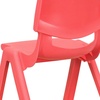 image:imageFlash Furniture Whitney 10 Pack Red Plastic Stackable School Chair with 105 Seat HeightRed