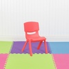 image:imageFlash Furniture Whitney 10 Pack Red Plastic Stackable School Chair with 105 Seat HeightRed