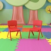 image:imageFlash Furniture Whitney 10 Pack Red Plastic Stackable School Chair with 105 Seat HeightRed