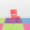 image:imageFlash Furniture Whitney 10 Pack Red Plastic Stackable School Chair with 105 Seat HeightRed