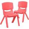 image:imageFlash Furniture Whitney 10 Pack Red Plastic Stackable School Chair with 105 Seat HeightRed
