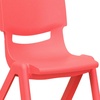 image:imageFlash Furniture Whitney 10 Pack Red Plastic Stackable School Chair with 105 Seat HeightRed