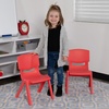 image:imageFlash Furniture Whitney 10 Pack Red Plastic Stackable School Chair with 105 Seat HeightRed
