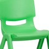 image:imageFlash Furniture Whitney 2 Pack Green Plastic Stackable School Chair with 1325 Seat Height