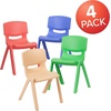 image:imageFlash Furniture Whitney 4 Pack Plastic Stackable School Chairs with 1325 Seat Height Assorted ColorsAssorted