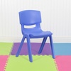 image:imageFlash Furniture Whitney 4 Pack Plastic Stackable School Chairs with 1325 Seat Height Assorted ColorsBlue