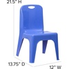 image:imageFlash Furniture Whitney 4 Pack Plastic Stackable School Chairs with 1325 Seat Height Assorted ColorsBlue