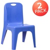 image:imageFlash Furniture Whitney 4 Pack Plastic Stackable School Chairs with 1325 Seat Height Assorted ColorsBlue