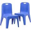 image:imageFlash Furniture Whitney 4 Pack Plastic Stackable School Chairs with 1325 Seat Height Assorted ColorsBlue