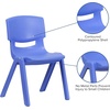 image:imageFlash Furniture Whitney 4 Pack Plastic Stackable School Chairs with 1325 Seat Height Assorted ColorsBlue