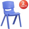image:imageFlash Furniture Whitney 4 Pack Plastic Stackable School Chairs with 1325 Seat Height Assorted ColorsBlue
