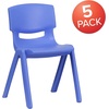 image:imageFlash Furniture Whitney 4 Pack Plastic Stackable School Chairs with 1325 Seat Height Assorted ColorsBlue