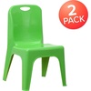 image:imageFlash Furniture Whitney 4 Pack Plastic Stackable School Chairs with 1325 Seat Height Assorted ColorsGreen