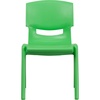 image:imageFlash Furniture Whitney 4 Pack Plastic Stackable School Chairs with 1325 Seat Height Assorted ColorsGreen