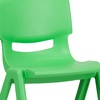 image:imageFlash Furniture Whitney 4 Pack Plastic Stackable School Chairs with 1325 Seat Height Assorted ColorsGreen
