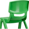 image:imageFlash Furniture Whitney 4 Pack Plastic Stackable School Chairs with 1325 Seat Height Assorted ColorsGreen