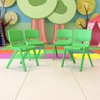image:imageFlash Furniture Whitney 4 Pack Plastic Stackable School Chairs with 1325 Seat Height Assorted ColorsGreen