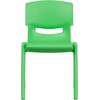 image:imageFlash Furniture Whitney 4 Pack Plastic Stackable School Chairs with 1325 Seat Height Assorted ColorsGreen