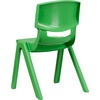 image:imageFlash Furniture Whitney 4 Pack Plastic Stackable School Chairs with 1325 Seat Height Assorted ColorsGreen